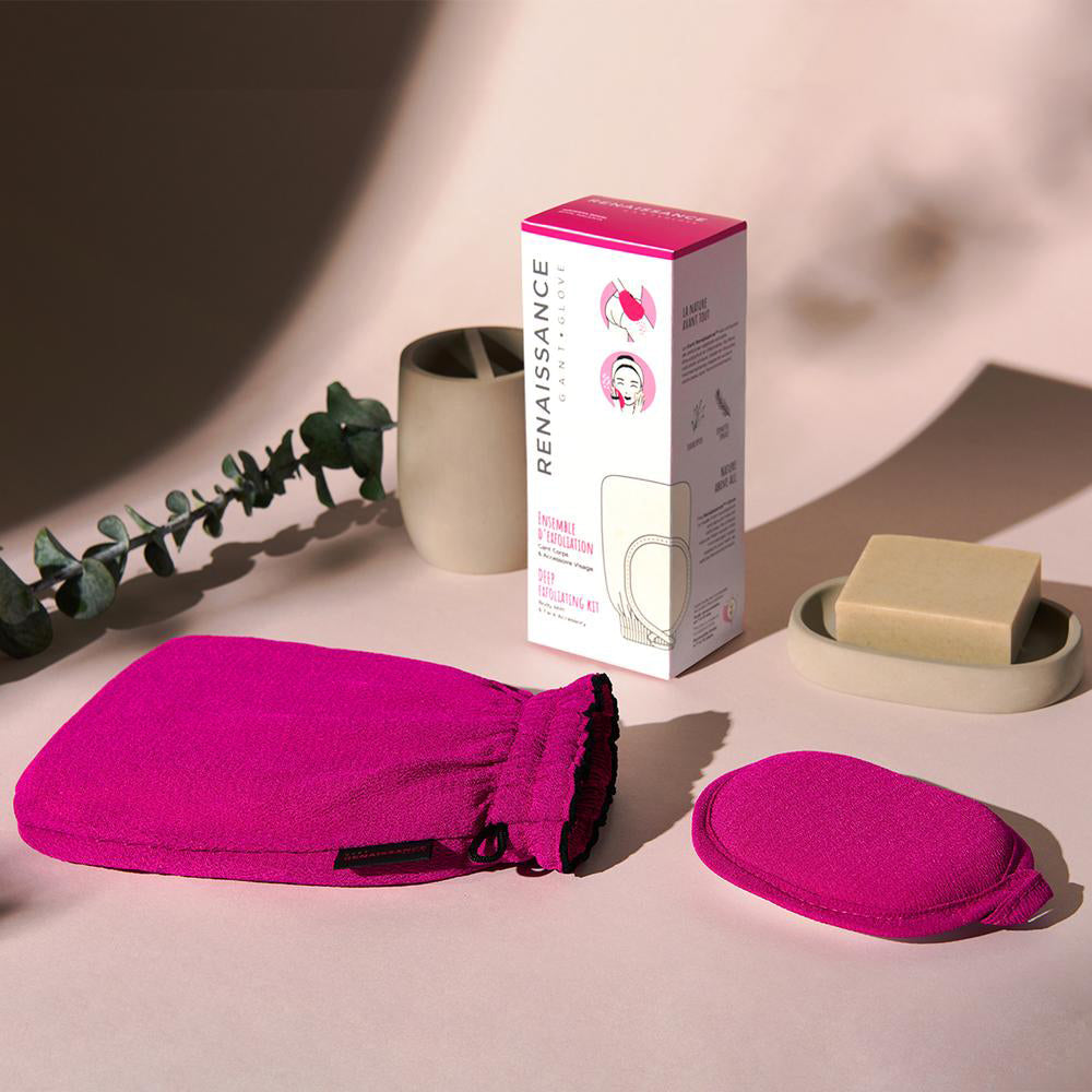 Renaissance Duo Body and Face Exfoliating Glove