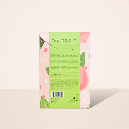 MaskerAide Matcha Detoxifying Clay Mask, 3pcs