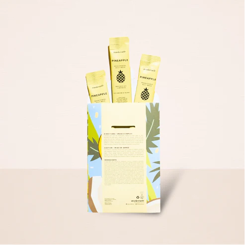 MaskerAide Pineapple Brightening Jelly Mask, 3pcs